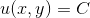 u(x,y)=C