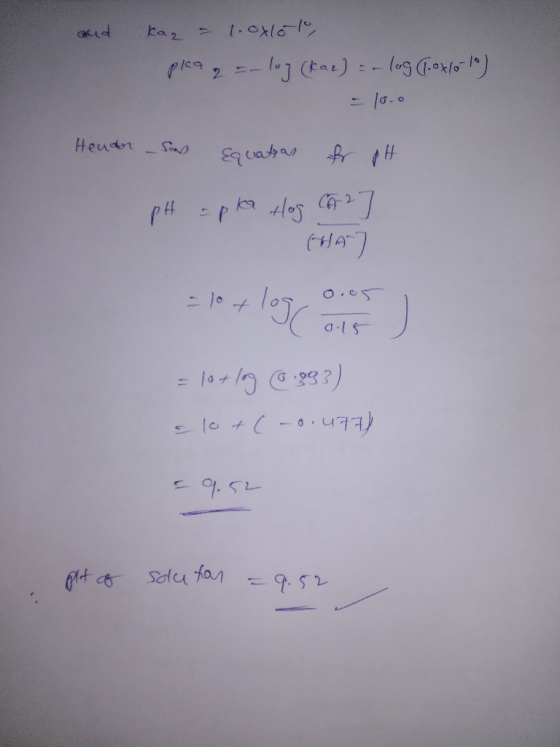 and kag - 1.0x1ol, pla q = - lug (kaz) = log (1.0x/0-10) - 10.0 Hendr -San Equation for pH pH = pla Hog CA 2] (HA) = 10 + log