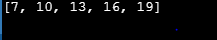 [0,10,13,16,19]