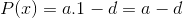 PI) = a.1 - d=a-d