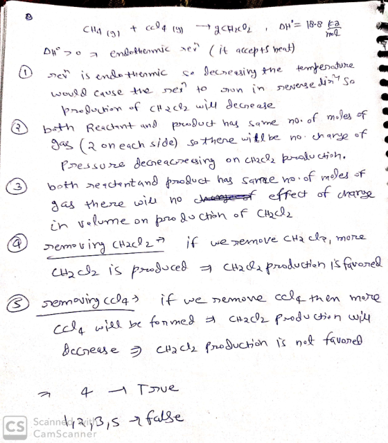 CHA (g) + cold (9) -gcFlecha i op= 18-8 ta DH920 7 Endothermic ssen ( it accepts heat) son is endothermic so decreasing th