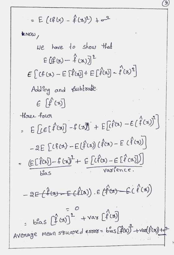 = E ((f(x) - Î (2) 2) to? & NOW, we have to show that Elf (8) – $ Cay] E [ Cf (a) – E (fca]+ E [ẾCa] = f(x)e] Adding and qubt