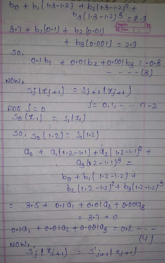 Page No. (Date: TT bot b, (1,3-1,2) + b2 (1.3-1-2/2 + ballos -1,219 22.9 3.7 + bilo.1) + bg (0.01) + b3 (0.001) - 29 so, Oolb
