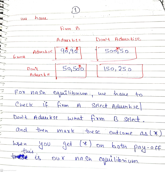have 2 fiom B Aduertise Dont Aduritise Aduchse 93,gok sootso homh Dont Adurt se 59,506 150, 256 for nash equilibrium we hav