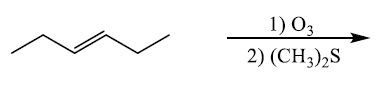 1) 03 2) (CH3)2S