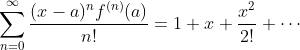 (ix - a) f(n)(a) n! + T + NEO