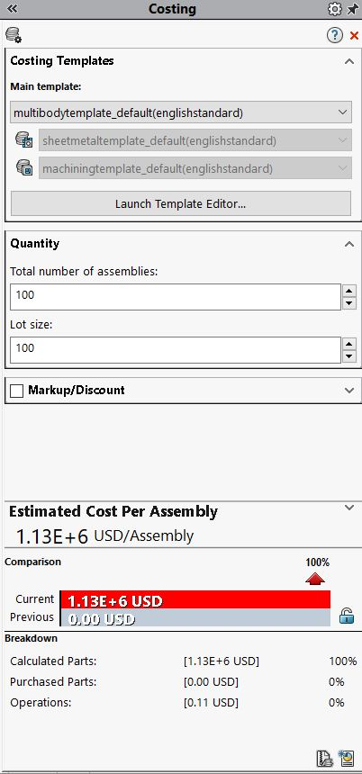 « Costing 03 Costing Templates Main template: multibodytemplate_default(englishstandard) sheetmetaltemplate_default(englishst