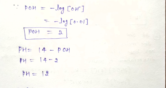 рон = - Тез Сон] оя[o • o/] | poн – | PH= 14-pon рн - 14 - 2 pH = 12