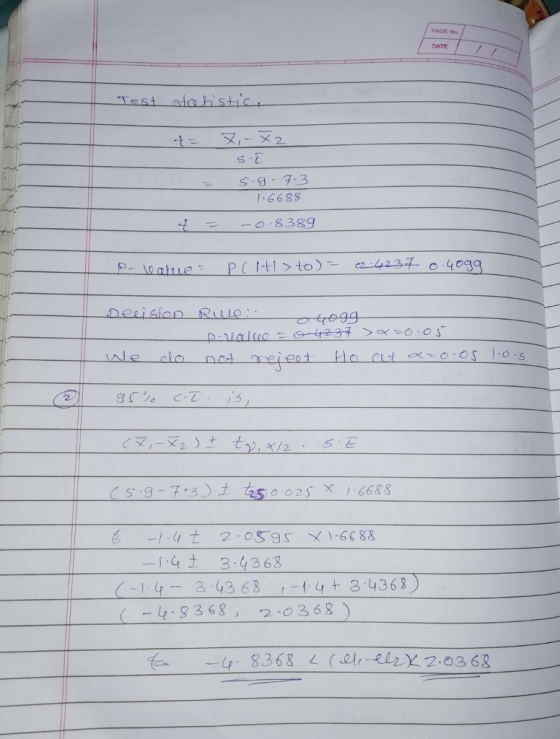 PAGE No DATE Test stahistc !、6688 -1 eision Rule 1.4 ± 3-4363 -19-3 9368+3-4368 9368,2 0368 仁