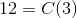 12=C(3)