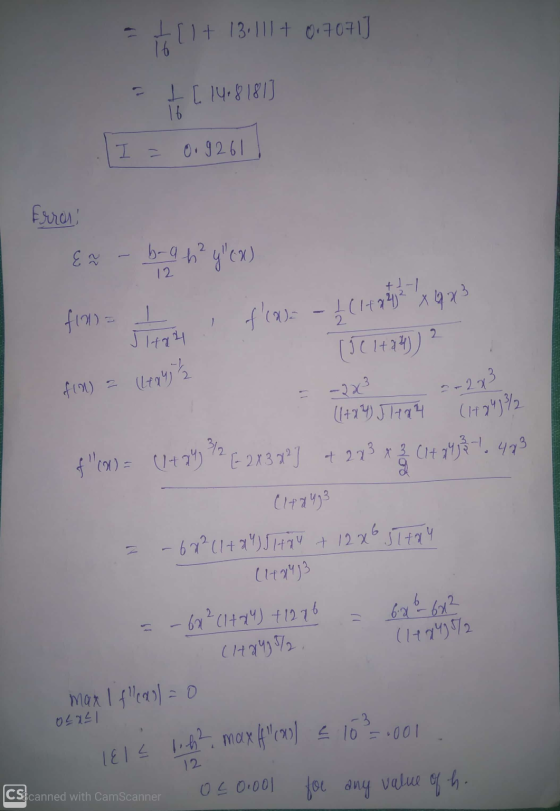 711 + 13.101 + 0.4071] II. 14:81813 I = 0.9261 Error EX - b-9 h?yex) from = I J1484 flw= - + (1+2 22 x 4 x3 [JC 1+24) 2 f(n)