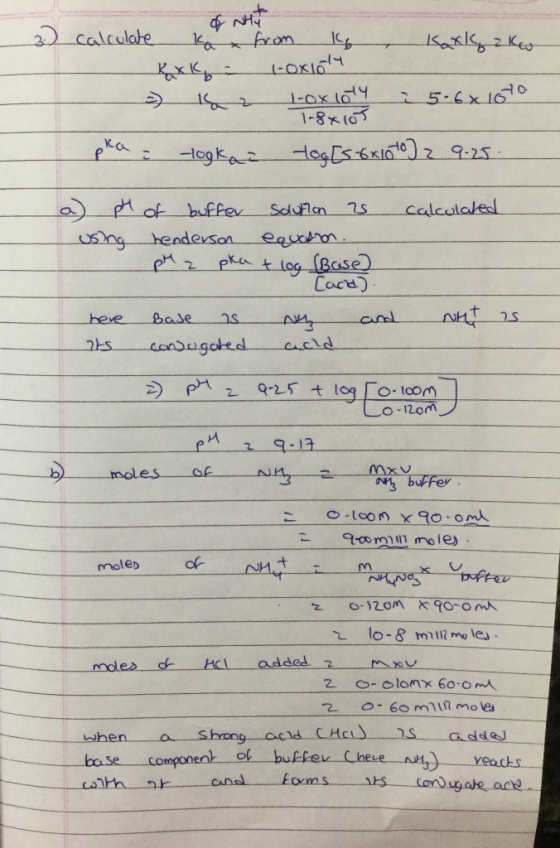 2) calculahe rom -Oxia 5-6x1010 1-8(0 Pxa ICa dogk 9-25 7 buffev calcolaled Soulen henderson pka t log (Base Cace) Base heve