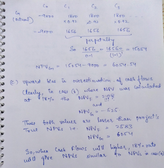 e C, C, -9000 1800 Cactual 1800 0.92 1800 X 0.92 X0.92 9000 1656 1656 1656 perpetuity So 1656 - 16560 a 15054 ool (101) 15054