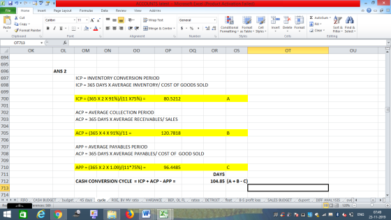 ACCOUNTS latest - Microsoft Excel (Product Activation Failed) View Add-Ins File Home Insert Page Layout Formulas Data Review