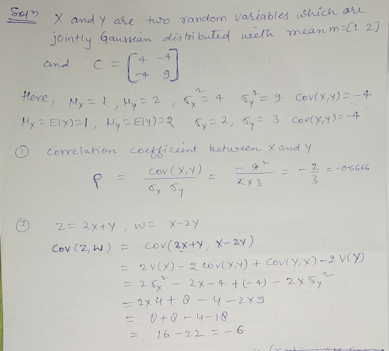 4 ←チ ere Cov (X,y ) 3 16 26