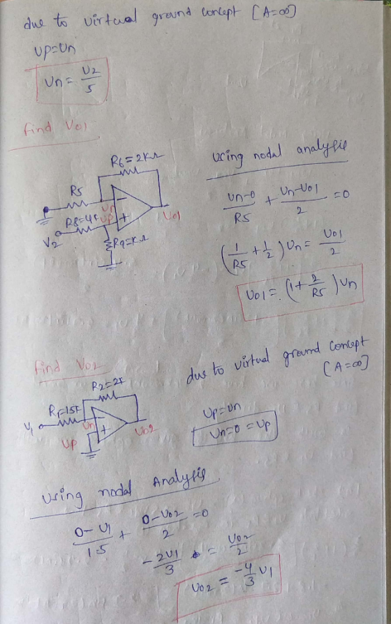 ground concept [A-] due to virtual upaon ปก 6 find Vol R6=2kr uring nodal analysie RS uno & Un Vol Ud VO R8=4 fullt R5 vole {