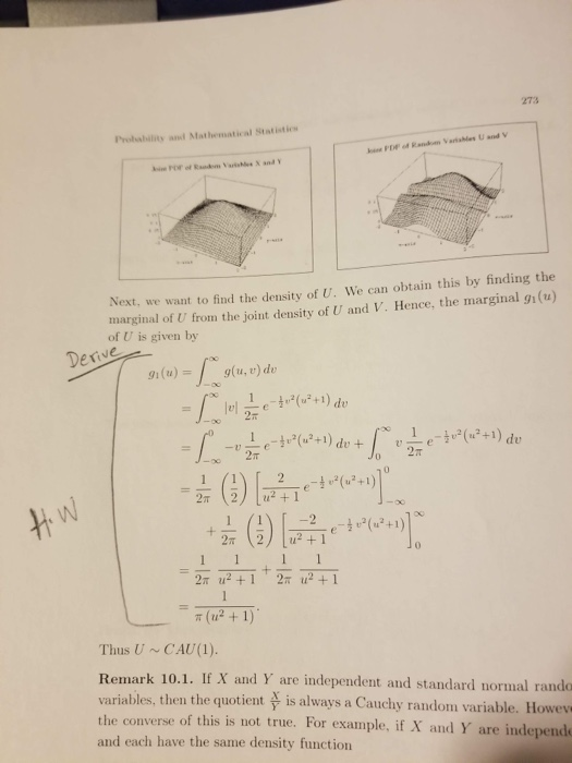 273 Probability and Mathematical Statistics P of Random Variabley Uand v Pr of Randm VariseeX and Y Next, we want to find the