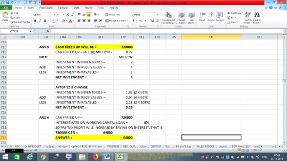 ACCOUNTS latest - Microsoft Excel (Product Activation Failed) View Add-Ins File Home Insert Page Layout Formulas Data Review