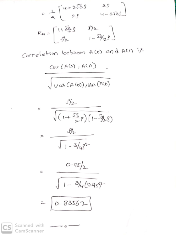 54+2535 25 l al 28 4-2538] Ro-SHBS 1/2 7 LP/2 1-5%28] Correletion between Aco) and ACI) is cou CACO), ACID) vuar CA (0)), lla