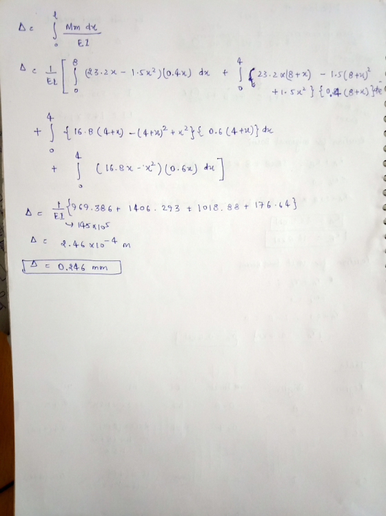 Mam du €1 ( 23.2x - 1.5x2)(0.4x) dx -2x18+ 2) - 1 +1.5**} {0.4 (8+x)}the 5 416.8(4+x) - ( 4*32)2 + x2}{0.6(4+2)} du o 4 + | (