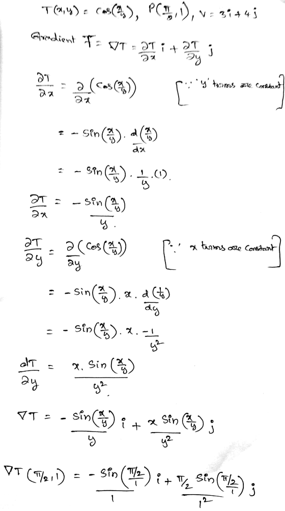 T(4,0) = (asc(), P(5,1), v= 33445 Giandient TF ST = 3! +35 j OT m 210 caland 2. (cas) po y hemos second - san(3) cake = = 9(.