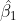 \hat{\beta_{1}}