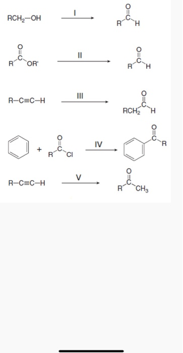 menyen RCH2-OH - meine ROR R-C=C-H RCHI CH Domowolone R-CACH v R-C=C-H R CH