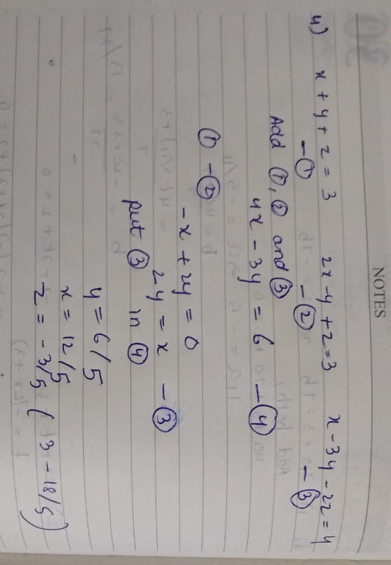 NOTES Add and b 4 フー
