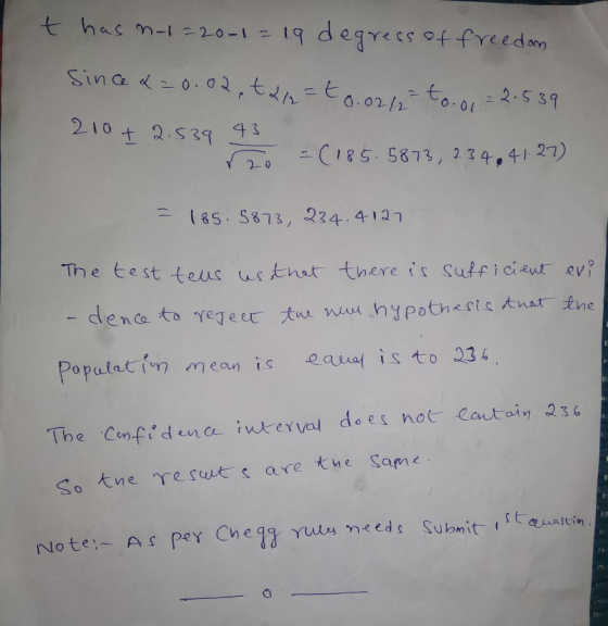 8S. 5873, 24,427) (85. 5873, Q24-41.27 Popalatim mean is a isto 234 The Confi dne intervol do es not Contaiy 234 So kne resus