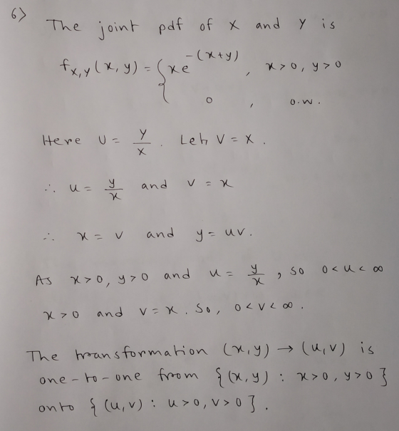 The joint pdf of x and Y is - (xty) X, Y u-y and The huns form one-ho one fyrom