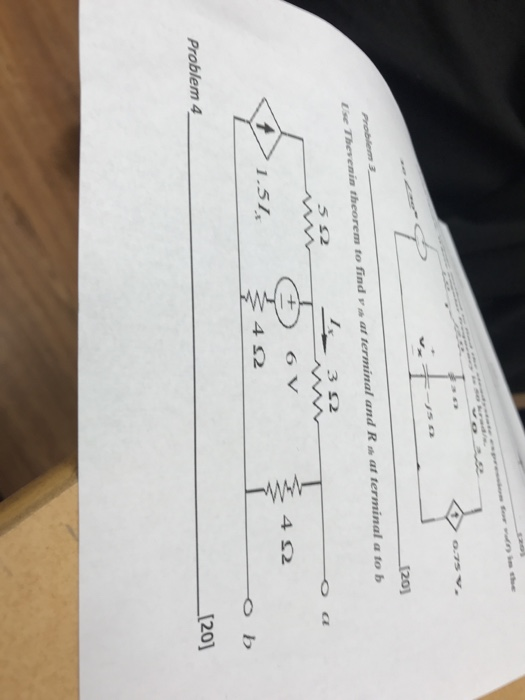 _120) af terminal a to b al terminal and R These in theorem to find ob [20] Problem 4