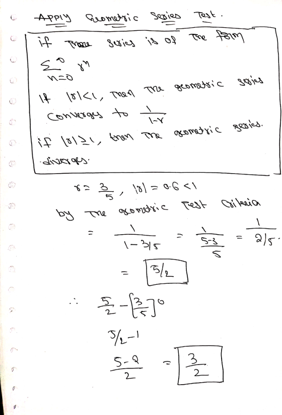 Apply Geometric Series . Test. if P The form s 개 OEM 111시, T TR gomasic 08 convergey to 석 사 if 11 크 an Tm gomatyic goid. st