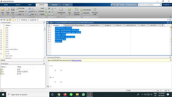 - O X Pradeep EDITOR PUBLISH VIEW do E C . Search Documentation Insert fx Comment % 92% Indent 1 - EDIT Run Section Advance B