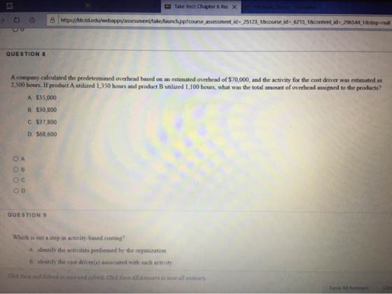 Take Test: Chapter 6 Ret x e berries A https://bbitd.edu/webapps/assessment/take/launchjspcourse assessment id=25123 18course