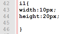 42 il{ width:10px; height:20px; 46