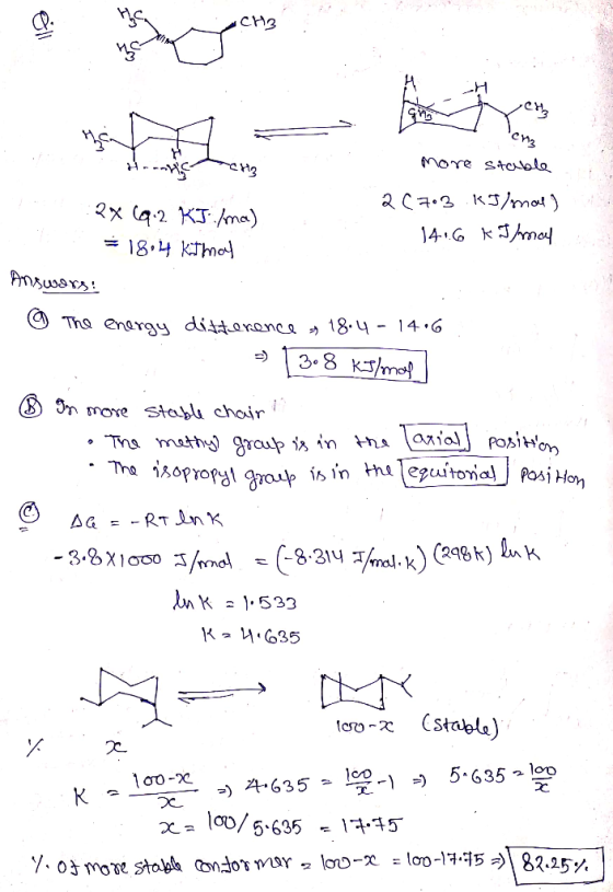 Tens more stable 26703 kJ/mal) :2X (9.2 KJ/ma) 14.6 kJ/mal = 18,44 kit may Answers: © The energy ditterence n 1864-1466 = 3.8