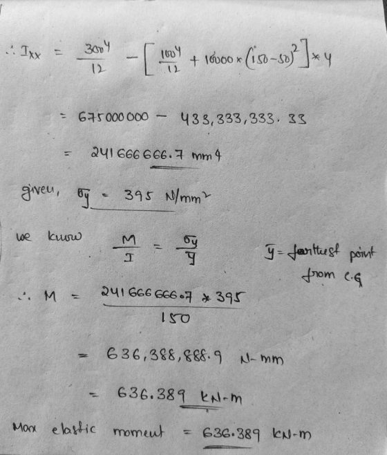 ..Tax = 30% - + 1dbo w (isa-sw}]xy = 675000 000 - 433,333,333.33 - 241666 666.7 mm 9 given, dy – 395 N/mm² we w tooы know м -