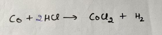 Со + 2HC - Coa, + Н.