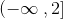 \left (-\infty \left. \lef ,2 \right ]
