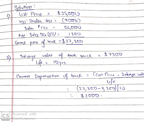 Sduhon ist Prire los Deatar duse = 3alo erice Add Sales to (Sh) = Co ect pare 26,000 13G0 tuck-2,3GD $7300 Sal voje ufe 10ys