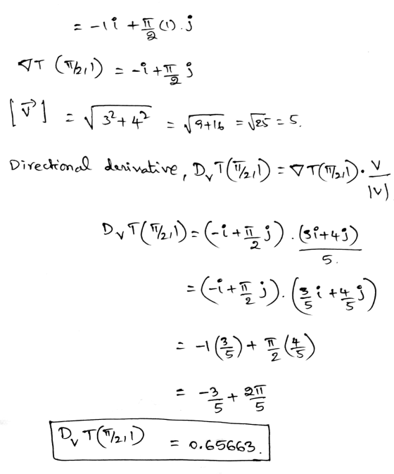 2-1 +603. TT (Tbil) = -ities [v] - V3274? = VYHlo - Jeses. Directional derivative, D, 7(%,D = = T(171). V Du T(%) = (1495) 6+