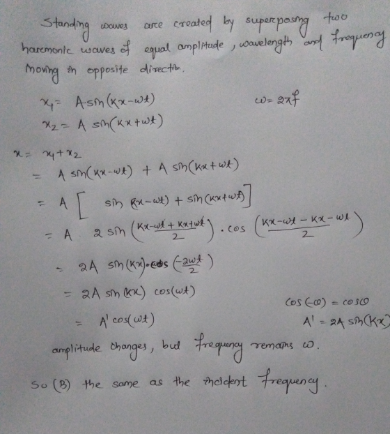 ng Dowes crte create SuporC aremonic tuoaweg amplitude 。auelength en cu moving tn opposite dtiecth TeC 27手 2 So (B)やe same as the thea eryt