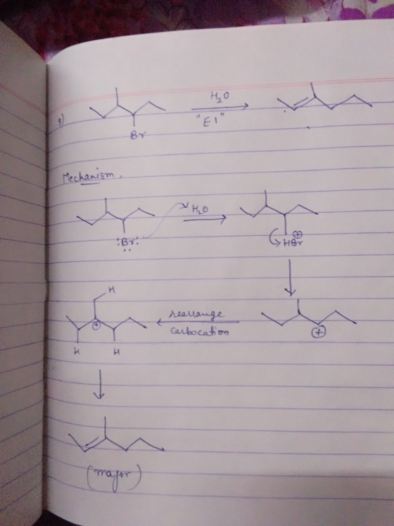 ivyoth Mechanism, Her reallange Carbocation