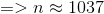 => n 1037