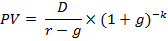 PV = *(1+ g-*