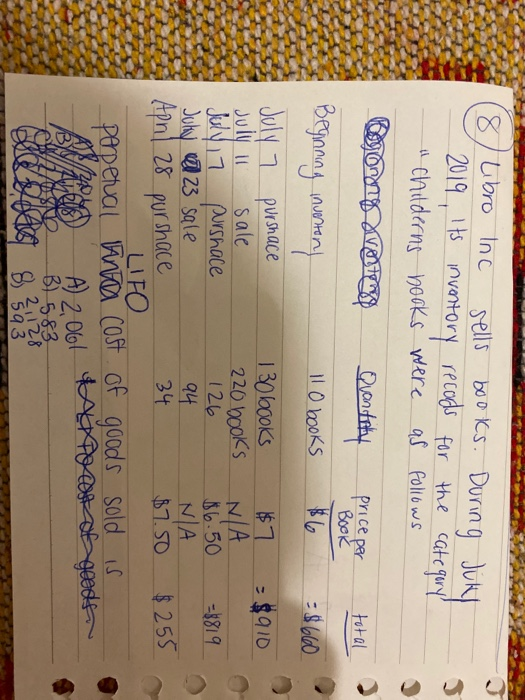 8uoro In 2019,ts nventory Sells boo ks Durin g Juk recods for the catc qury childerns noaks were as Poliows price par Book to