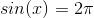 sin(I) = 27