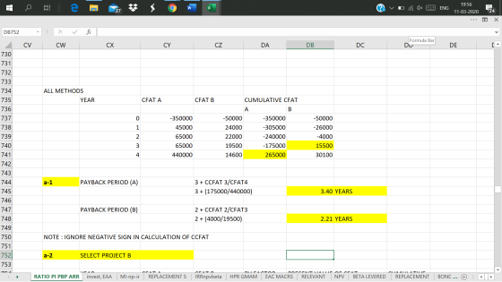 Ovo a 1x 2 ENG 19:56 W = 11-03-2020 E24 ... o X DB752 - V for CV X CW CX CY CZ DA / DB D CL Formula Bar DU D E [A ALL METHODS