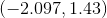 (-2.097, 1.43)