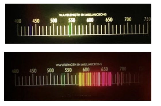 WAVELENGTH IN MILLIMICRONS 500 550 600 650 200 450 700 750 400 450 WAVELENGTH IN MILLIMICRONS 500 550 600 650 700
